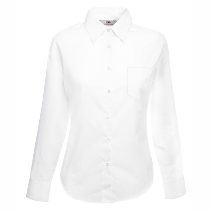 65012-LADY-FIT LONG SLEEVE POPLIN SHIRT